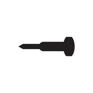 screw nail vector logo icon illustration