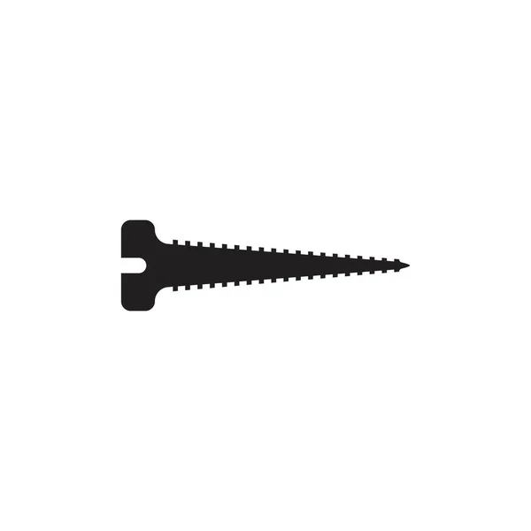 Screw Nail Vector Logo Icon Illustration — Image vectorielle