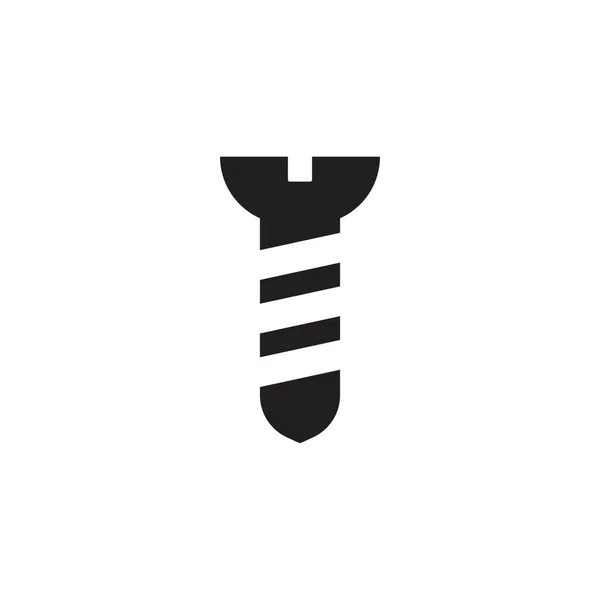 Schraube Nagel Vektor Logo Symbol Illustration — Stockvektor