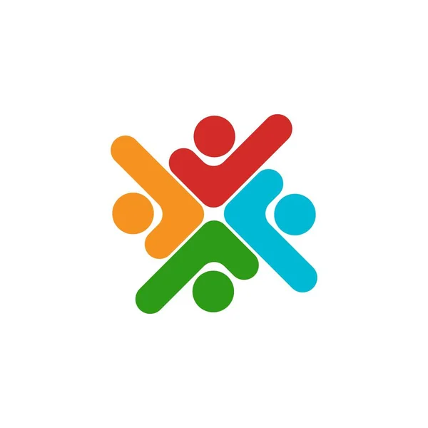 Adozione Cura Della Comunità Logo Template Vector — Vettoriale Stock