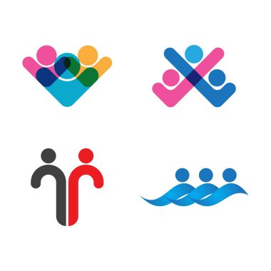 Evlat Edinme ve Toplum Bakımı Logo şablonu vektörü