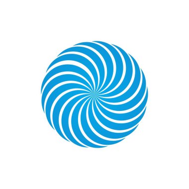 daire logo vektör şablonu çizimi