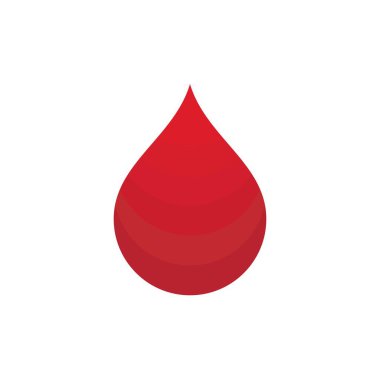 Kan çizimi logo vektör şablonu tasarımı