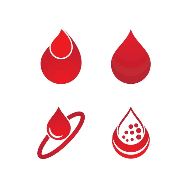 Blut Illustration Logo Vektor Vorlage Design — Stockvektor