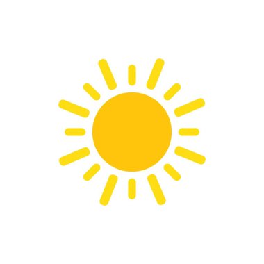güneş illüstrasyon logo vektör şablonu