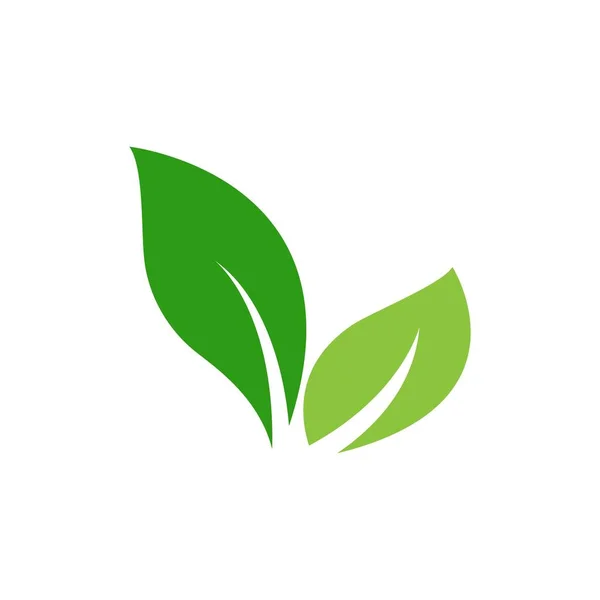 Logo Foglia Verde Ecologia Elemento Natura Icona Vettoriale — Vettoriale Stock