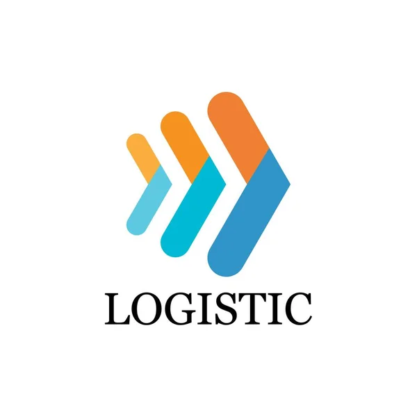 Lojistik logo ekspres şablon resimleme tasarımı
