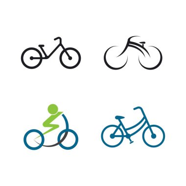 Bycicle Şablon vektör simgesi tasarımı
