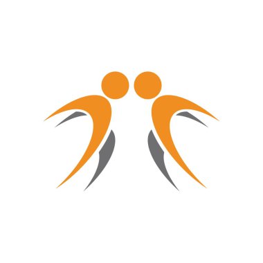 Evlat Edinme ve Toplum Bakımı Logo şablonu vektörü