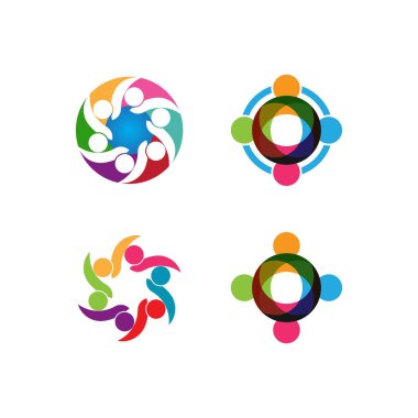 Evlat Edinme ve Toplum Bakımı Logo şablonu vektörü