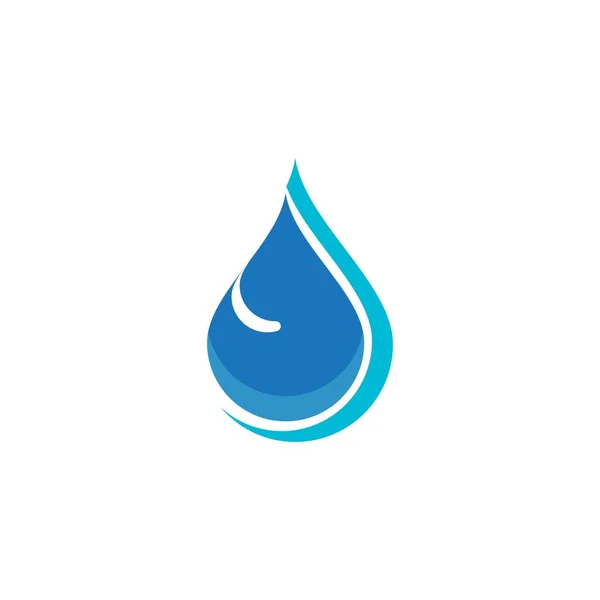 Gota Água Logotipo Modelo Vetor Ilustração Design —  Vetores de Stock