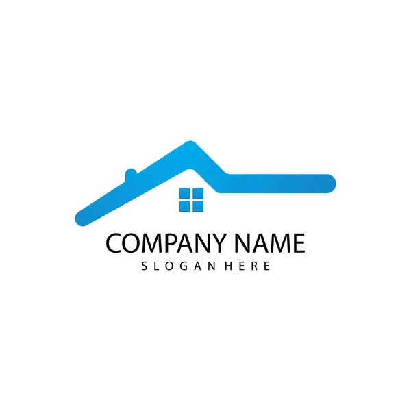 Property Logo Template Real Estate — Stock Vector