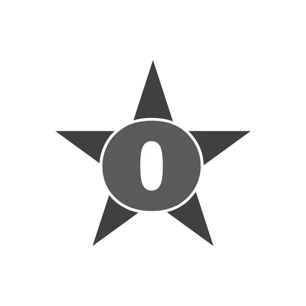 Sterrenletter Logo Template Vector Illustratie — Stockvector