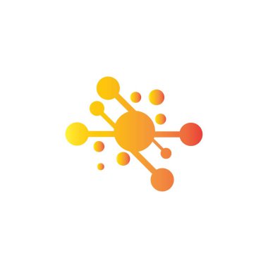 Molekül logo vektör şablon tasarımı