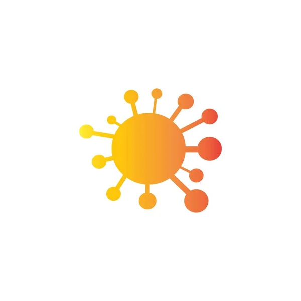 Molecule Logo Vector Icon Template Design — Stock Vector