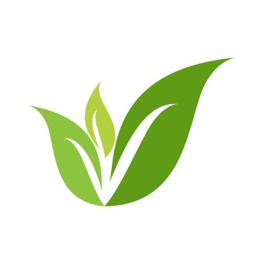 Yeşil yapraklı ekoloji doğa element vektör simgesi, Yaprak Simgesi, yeşil yapraklı ekoloji doğa element vektörü