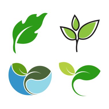 Yeşil yapraklı ekoloji doğa element vektör simgesi, Yaprak Simgesi, yeşil yapraklı ekoloji doğa element vektörü