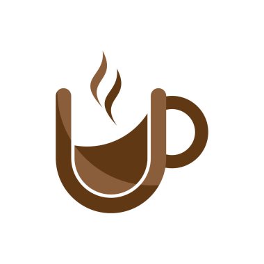 Premium kahve dükkanı, kremalı latte, espresso, logo grafik tasarımı..