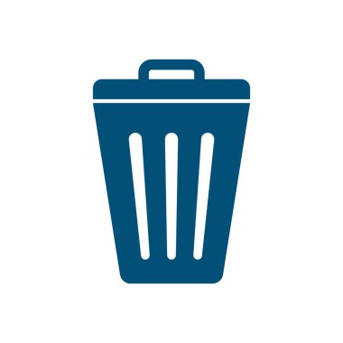 Çöp kutusu logo şablonu çizim tasarımı