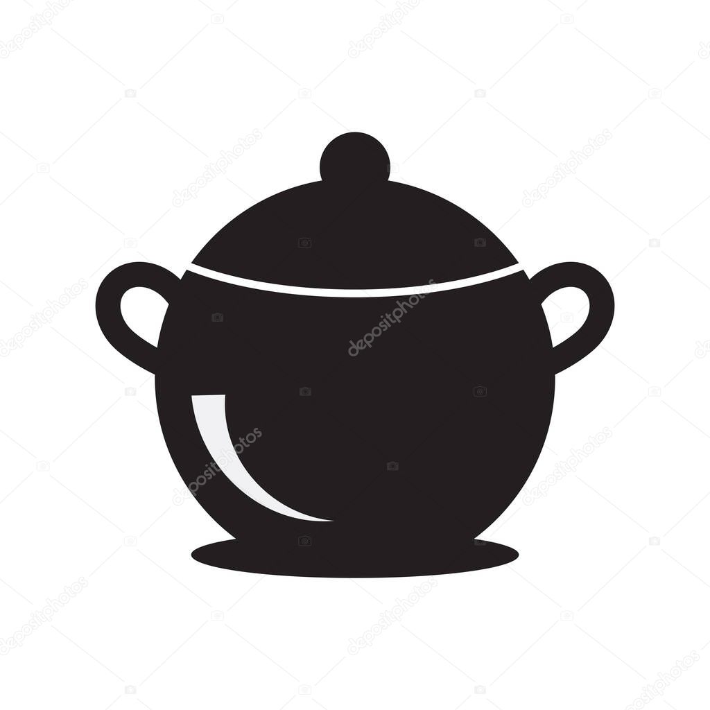 Pan  kichenware logo template icon illustration design