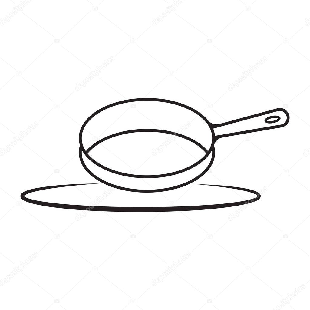 Pan  kichenware logo template icon illustration design