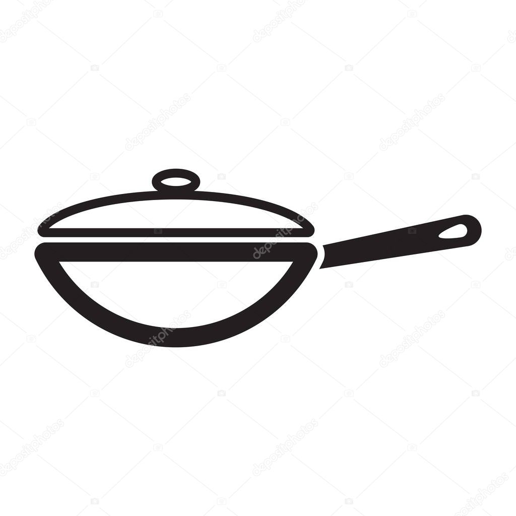 Pan  kichenware logo template icon illustration design
