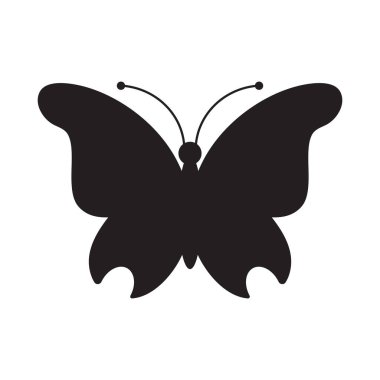 Kelebek güzel logo sembolü yaratıcı simge şablon tasarımı