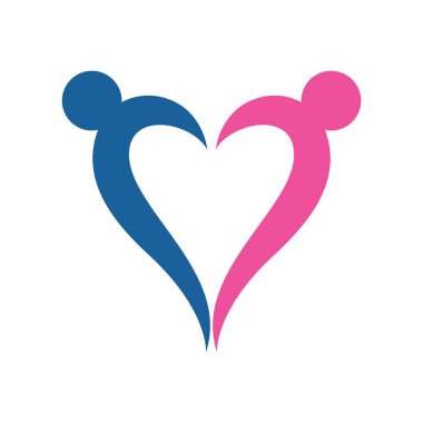 Aile bakımı topluluğu arkadaşlık sosyal destek logosu çizim tasarımı