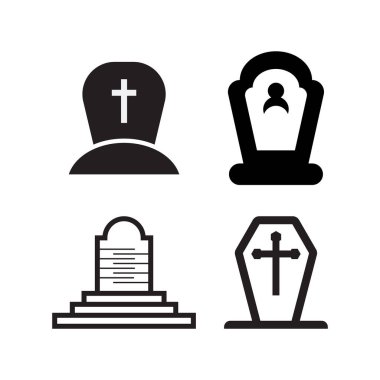 Mezar logosu şablonu resimleme tasarımını yırt