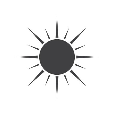 güneş ilüstrasyon logo vektör şablonu