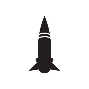 Füze uçuşu logo şablonu resim tasarımı