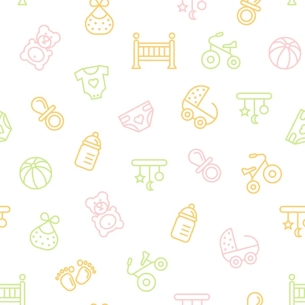 Baby pattern — Stock Vector