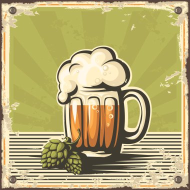 Retro bira posteri.