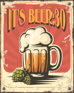 Retro bira posteri