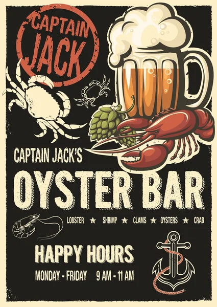 Kaptan Jacks oyster bar poster
