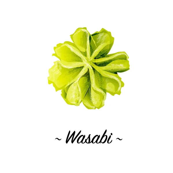 Ilustración aislada Wasabi —  Fotos de Stock