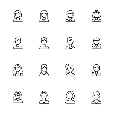 Kullanıcı Icons set.