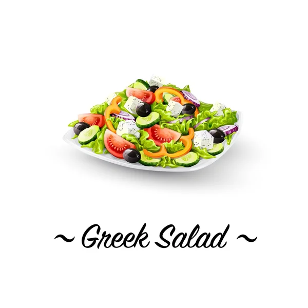 Detaylı simgesi. Yunan salatası.
