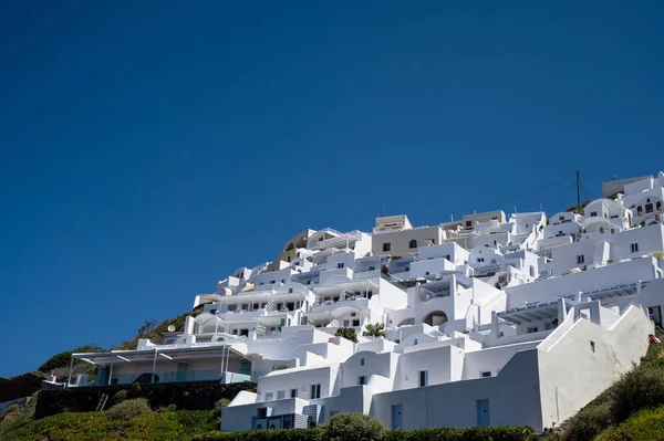 Arquitectura Blanca Imerovigli Isla Santorini Grecia Resort Lujo Cielo Azul —  Fotos de Stock