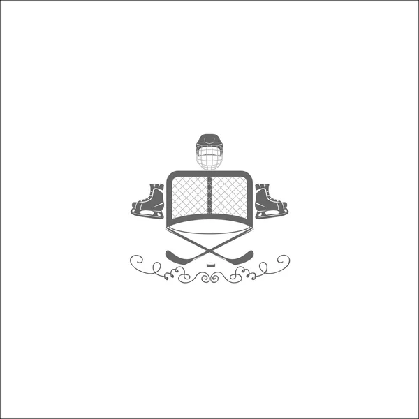 Hockey icons. Logo hockey. Logo for the hockey team. Minimalism. Sport icon. Vector — Stock Vector