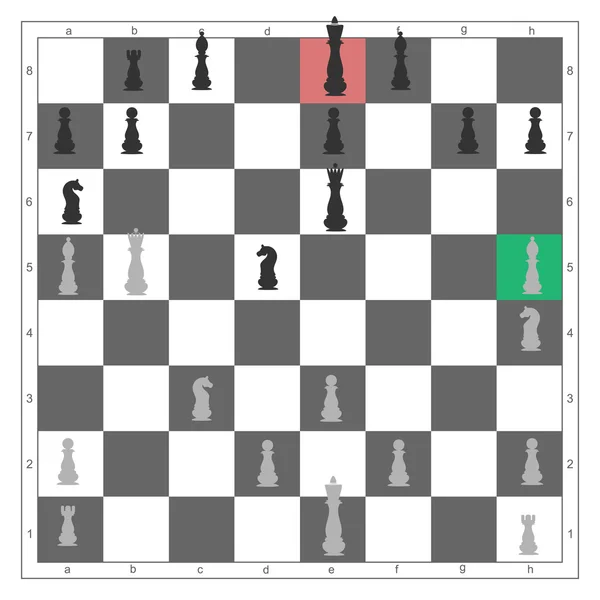 Шахова дошка з шаховими фігурами. Вид зверху. Векторні — стоковий вектор