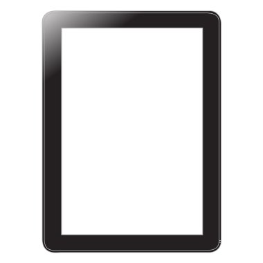 Beyaz dijital tablet
