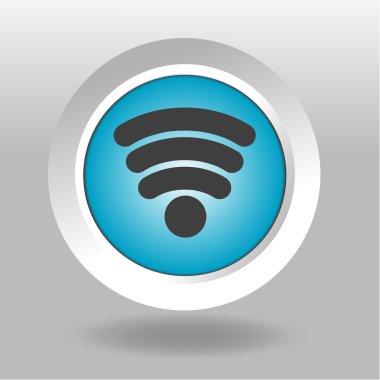 WiFi düğmesine simge vektör