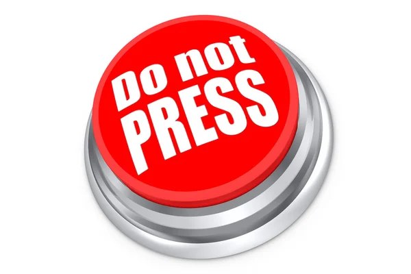 Do not Press — Stock Photo, Image