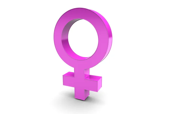 Female gender symbol — Stock Photo, Image