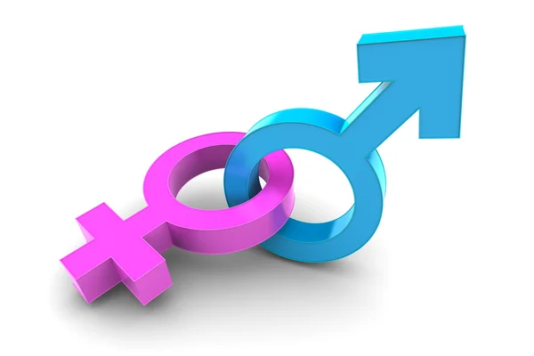 Male and Female gender symbol — Stock Photo, Image