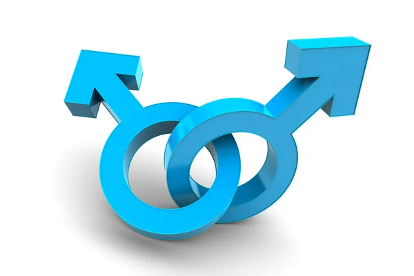 Male and Male gender symbol — Stock Photo, Image