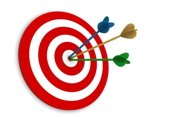 Arrows on Target — Stock Photo, Image