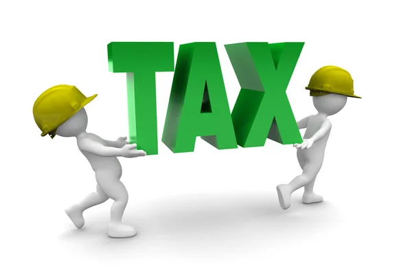 Workers Carrying Tax — Stock Photo, Image