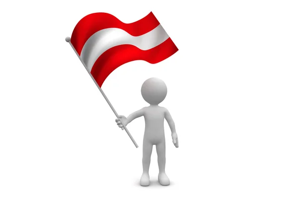 Austria Flag — Stock Photo, Image